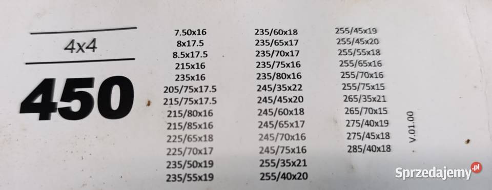 Łańcuchy śniegowe na koła SUV VAN BUS 4x4 Łańcuchy śniegowe śląskie