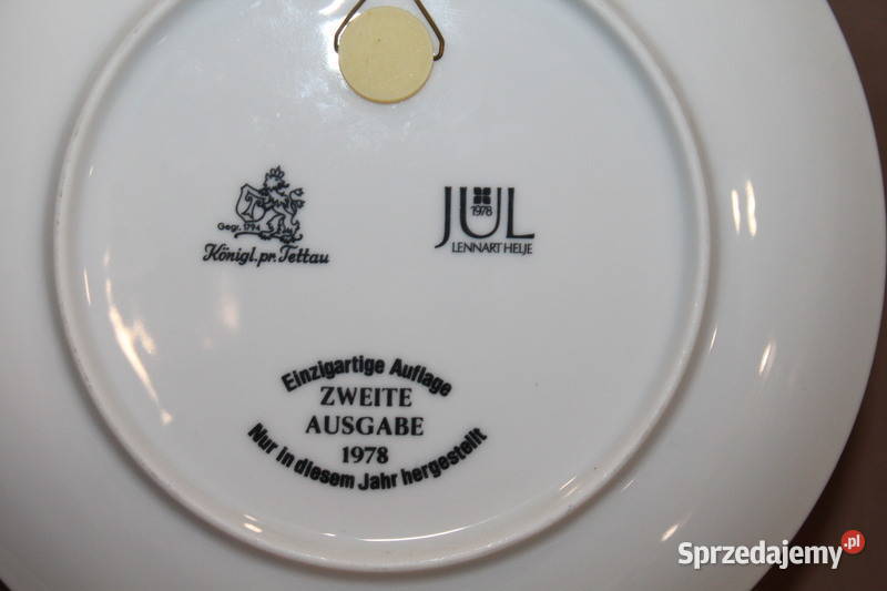 Talerzyk kolekcjonerski Royal Tettau 1978 Porcelana i szkło Szczecin