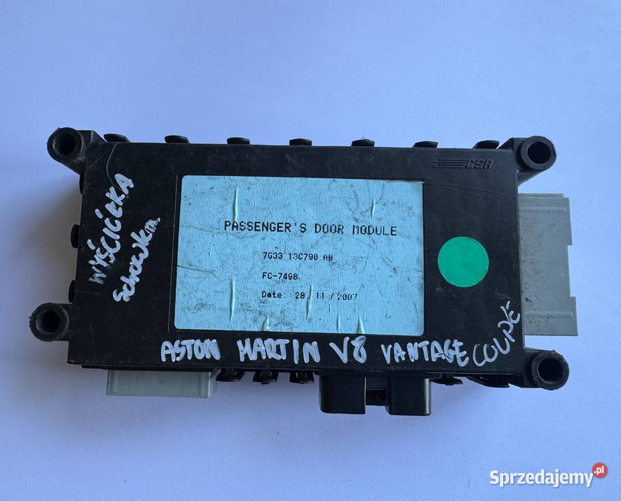 ASTON MARTIN DB9 MODUŁ STEROWNIK DRZWI 7G33 Komputery Kłodzko