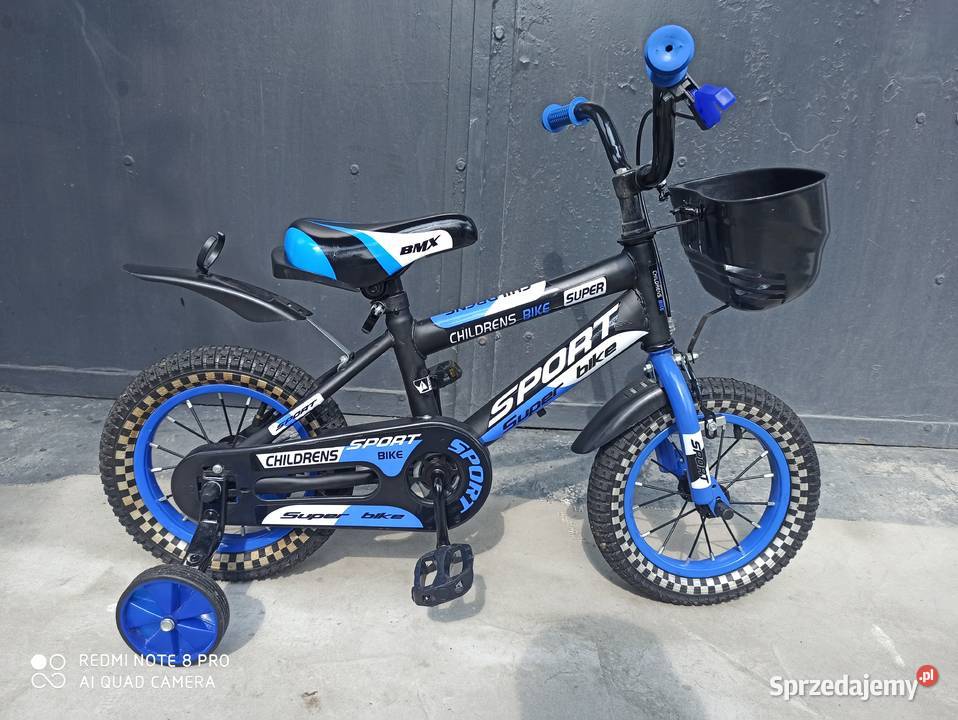 Rowerek Dziecięcy BMX 12 Kółka Boczne i Koszyk Rowery sprzedam