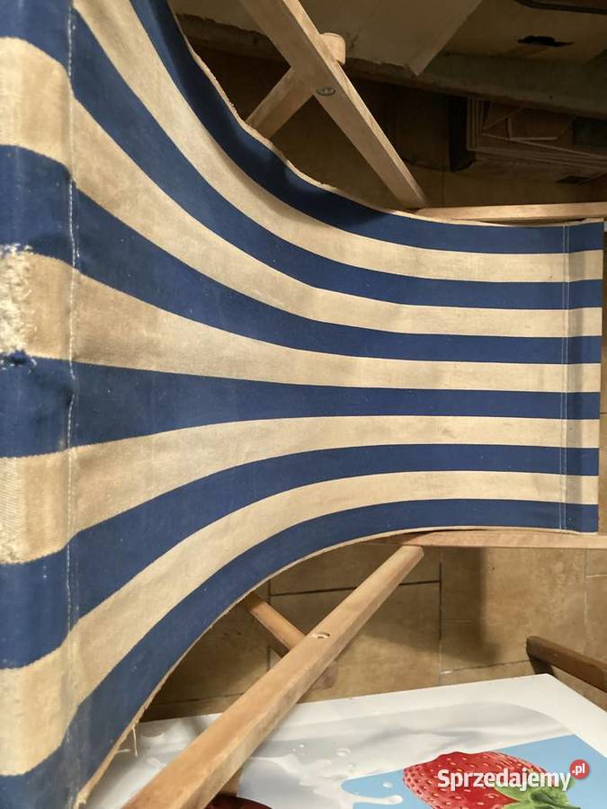 Leżak PRL drewniany antyk Ożarów Mazowiecki