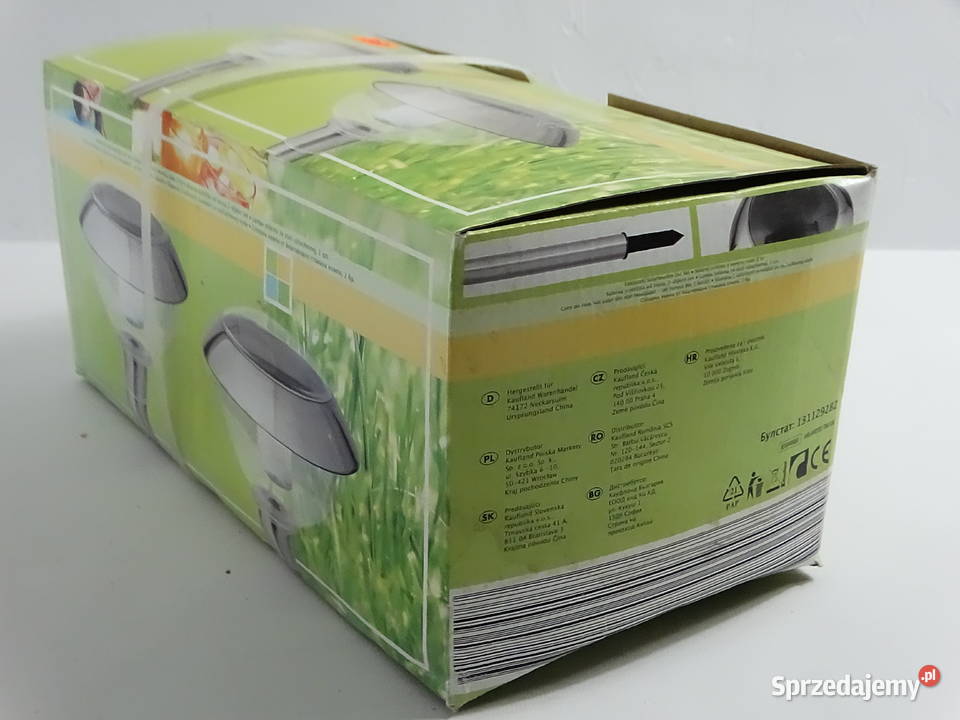 NOWE Lampy Solarne LED Komplet 2 Stal Szlachetna