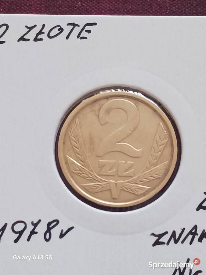 2 złote 1978 r ze znakiem mennicy 12 najniższy wielkopolskie Konin sprzedam