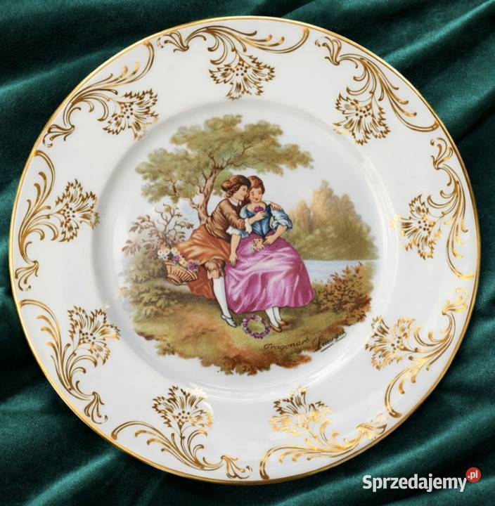 PORCELAINE DE LIMOGES FRANCEduża patera