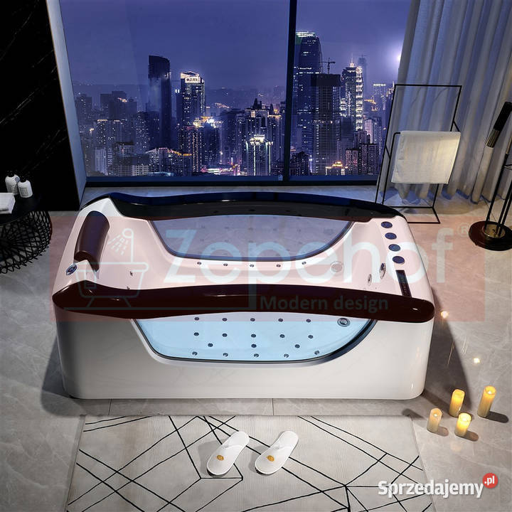 Wanna z hydromasażem EBD034 prostokątna Grabówka