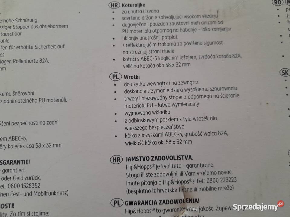 Wrotki rozmiar 35 Wieliczka