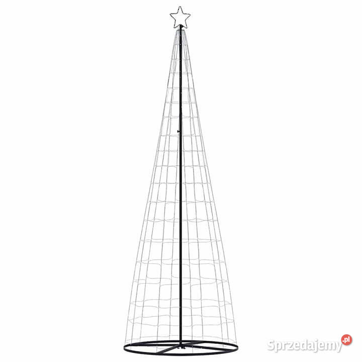 Stożkowa choinka z lampek 550 kolorowych LED 304 Pozostałe