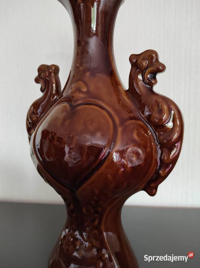 Wazon ceramiczny PRL Warpechy Stare
