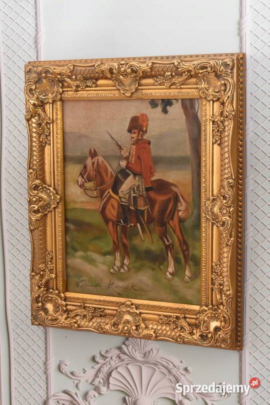 Wojciech Kossak Ułan Na Koniu ze Strzelbą Stary Kraków