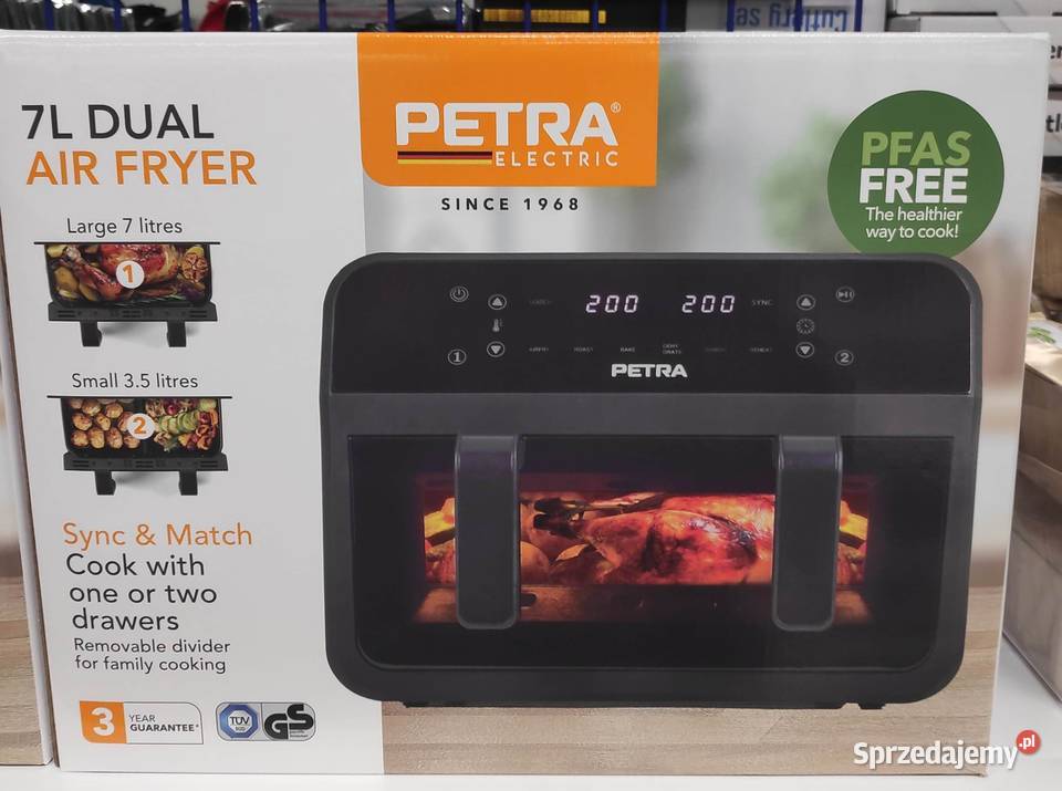 Frytkownica beztłuszczowa airfryer podwójna Łódź