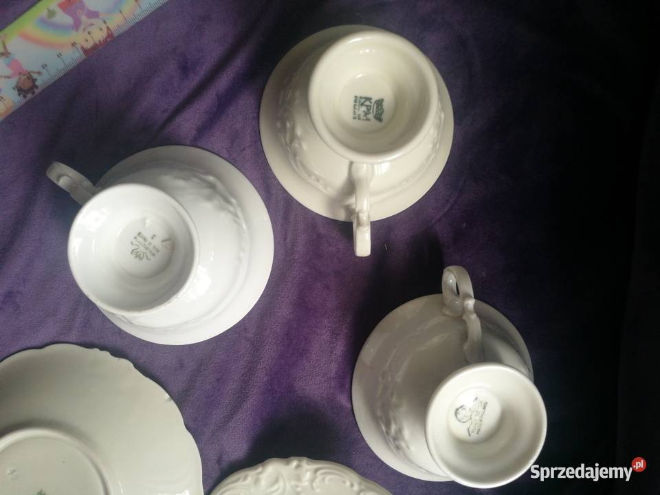 Zestaw 3 filiżanek Wałbrzych prl sprzedam
