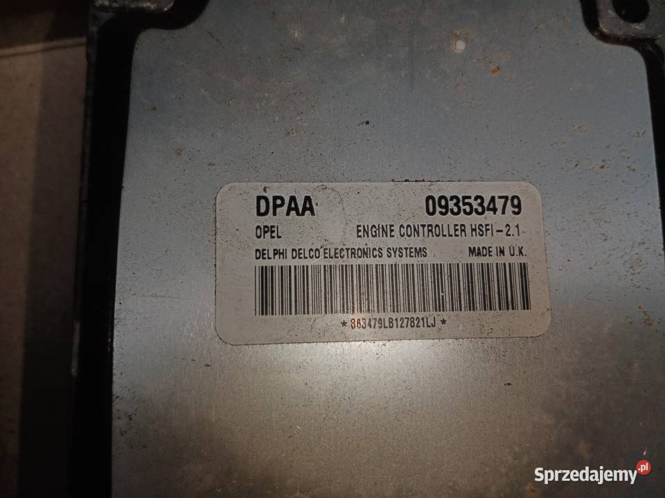 Sterownik silnika DPAA 09353479 osobowe Pozostałe Dębno sprzedam