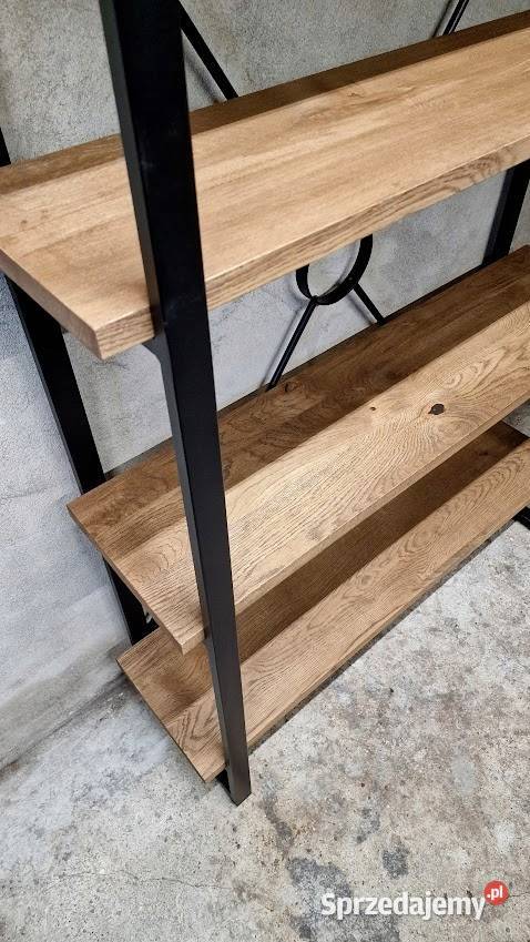 Regał NA WYMIAR na książki DĄB DĘBOWY loft Regały Dom i Ogród sprzedam
