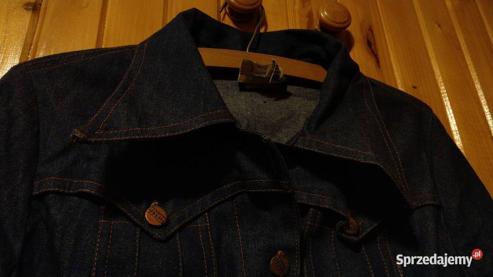 Sukienka jeansowa kieszenie vintage made in Warszawa