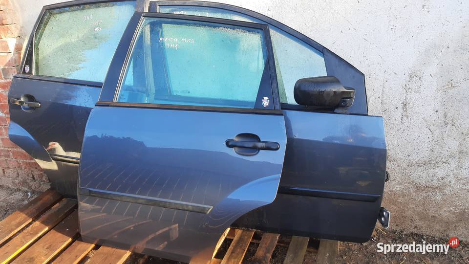 Drzwi Ford Fiesta mk6 lak JH1 kompletne bez Dębno