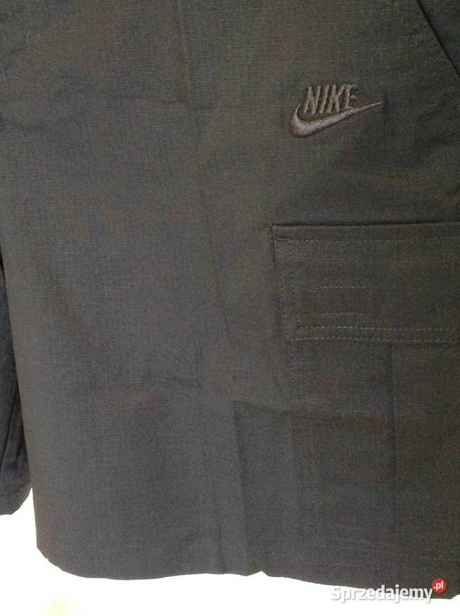 Spodnie Bojówki Krótkie Cargo Czarne Męskie NIKE Nowa Sól