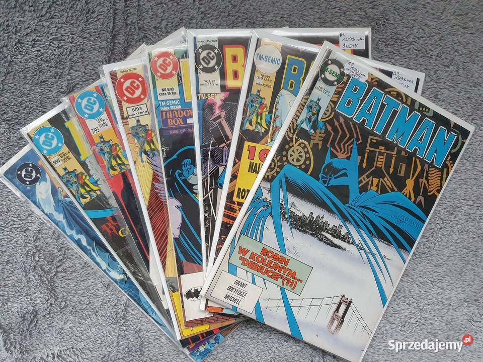 Batman zestaw 8 komiksów TM Semic rocznik 1993 pomorskie Gdynia