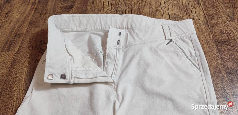 CRW damskie białe bryczesy rozmiar 44 elastyczne Sporty towarzyskie i rekreacja Jasień