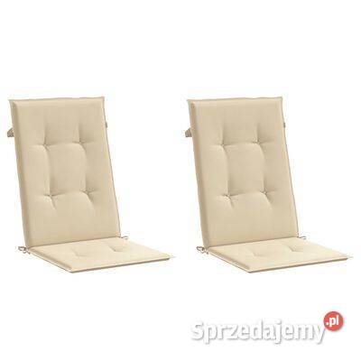 vidaXL Poduszki na krzesła ogrodowe 2 beżowe mazowieckie Warszawa