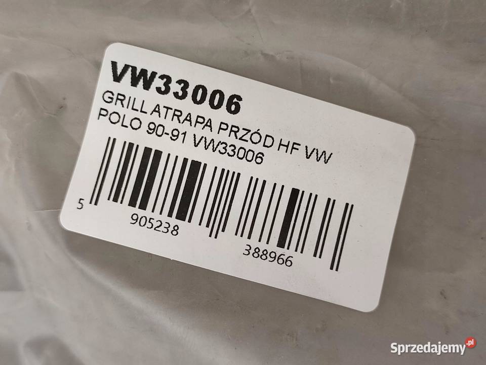 GRILL ATRAPA PRZÓD VW POLO 19901991 NOWY GENERIC