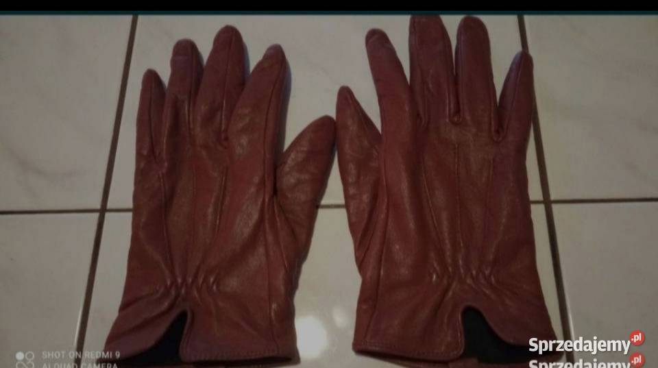 Rękawiczki skórzane damskie w ładnym stanie Wrocław