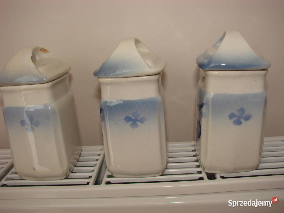 stare szwedzkie pojemniki na przyprawy Pruszcz Gdański