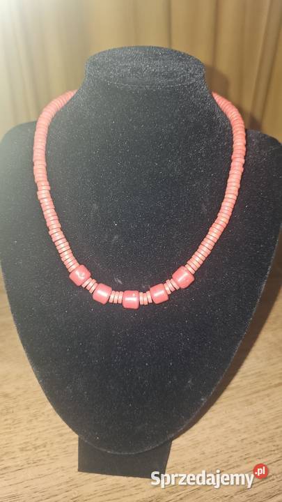 Naszyjnik z korali czerwonych śląskie Katowice