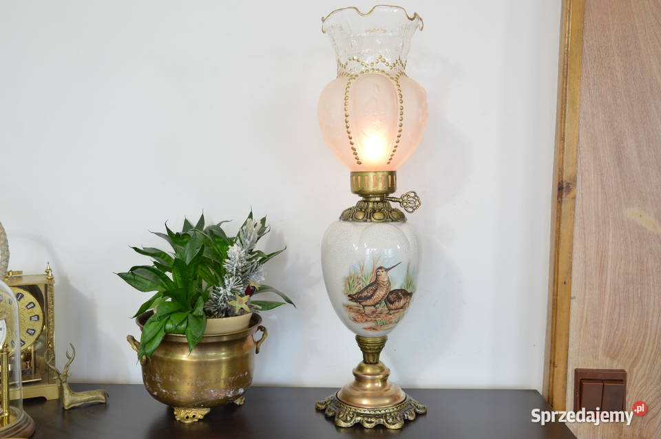 pałacowa ceramiczna LAMPA NAFTOWA niemiecka 499 śląskie Jastrzębie-Zdrój