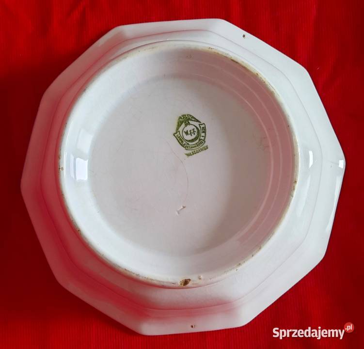 Włocławek Stara Duża Porcelanowa Misa Salatera