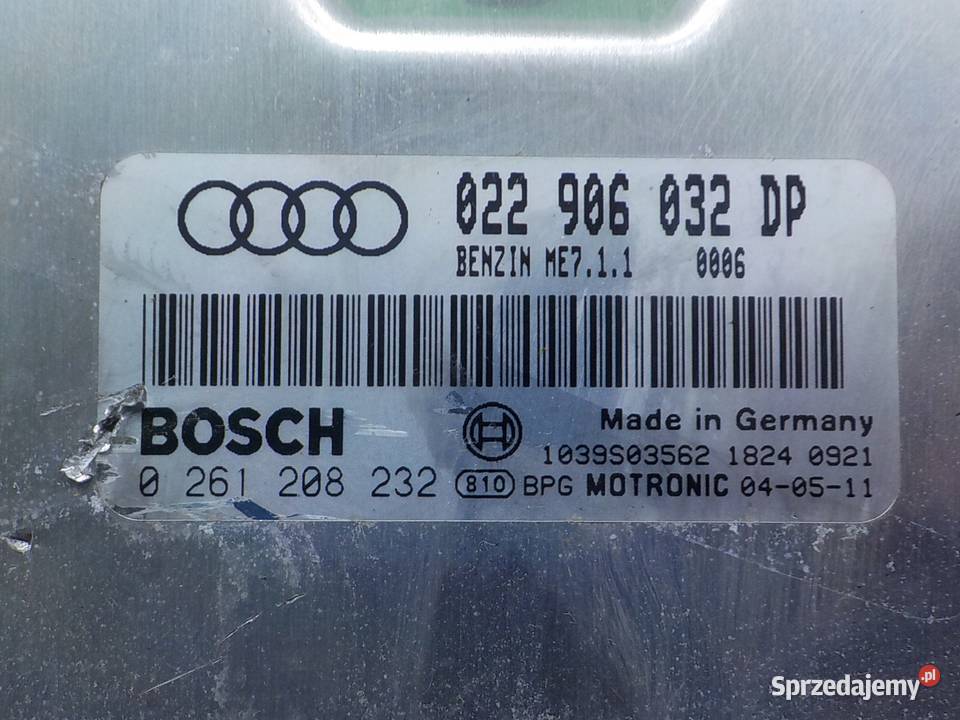 AUDI TT 8N LIFT 32 V6 05r 2D sterownik komputer Suków
