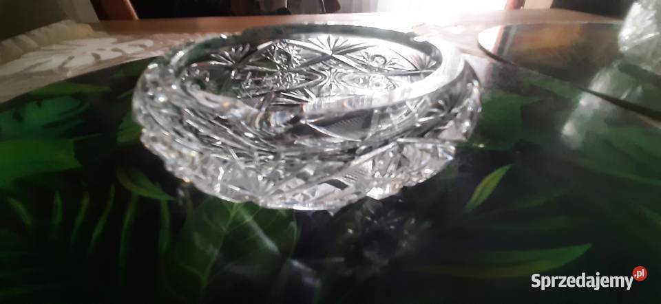 Popielniczka kryształowa PRL Sosnowiec
