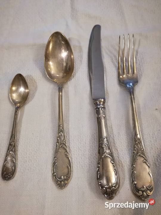 SREBRZONE ROSYJSKIE SZTUĆCE ZESTAW 6 ETUI sprzedam