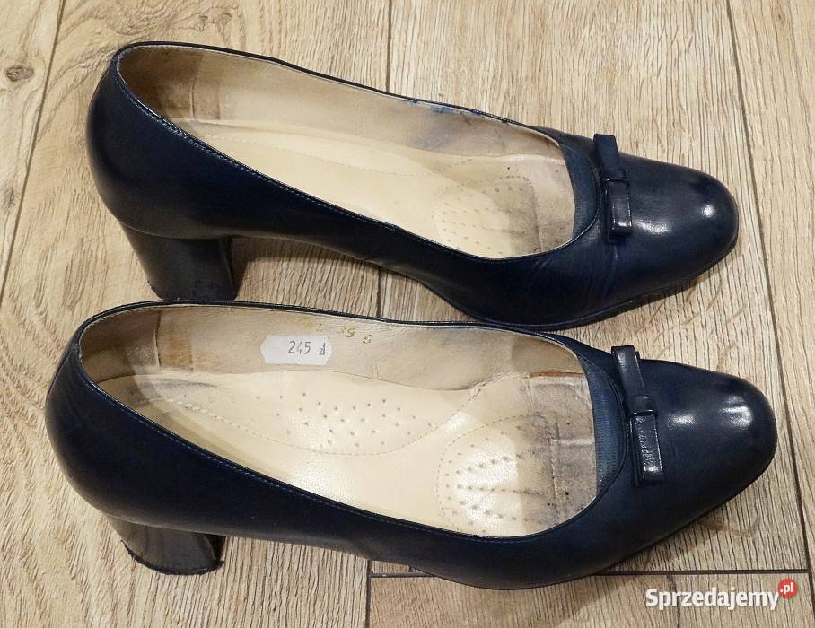 Półbuty czółenka skórzane damskie ANIS 39 Czółenka Obuwie Gliwice