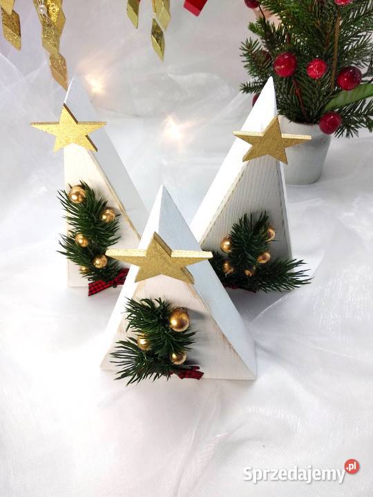 Bożonarodzeniowe dekoracje Zestaw trzech dolnośląskie