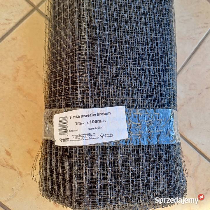 Siatka przeciw kretom na krety 1mx100m Sieradz sprzedam
