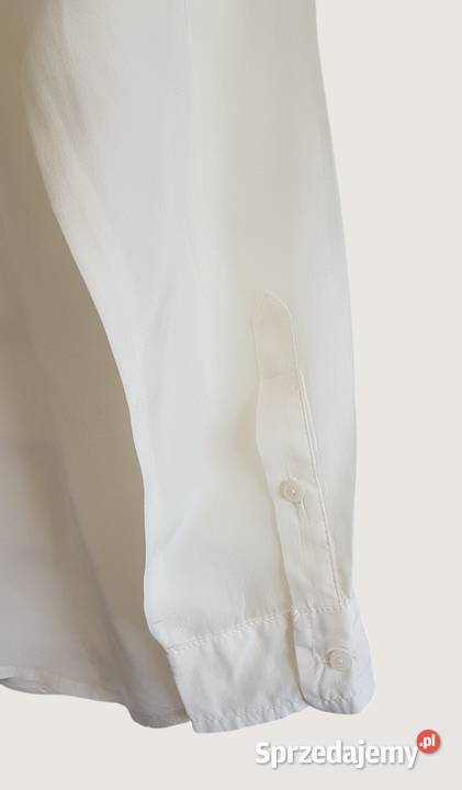 Damska elegancka bluzkakoszula ecri długim długi Chrzanów