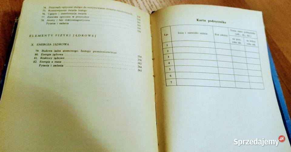 Fizyka klasy VIII 8 Bolesław Mazur Marian Gdańsk