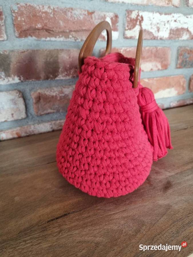 Czerwona torebka Hand made Nowa Dla kobiet mazowieckie Warszawa sprzedam