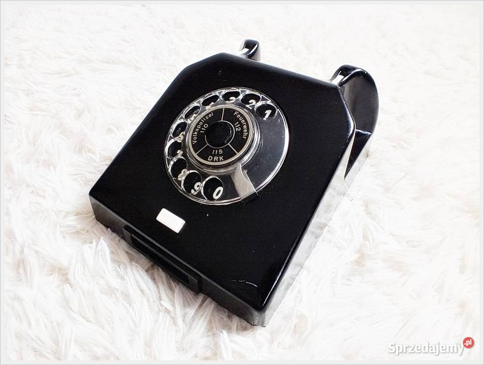 Stary telefon w bakelicie Nordfern W61 Żary