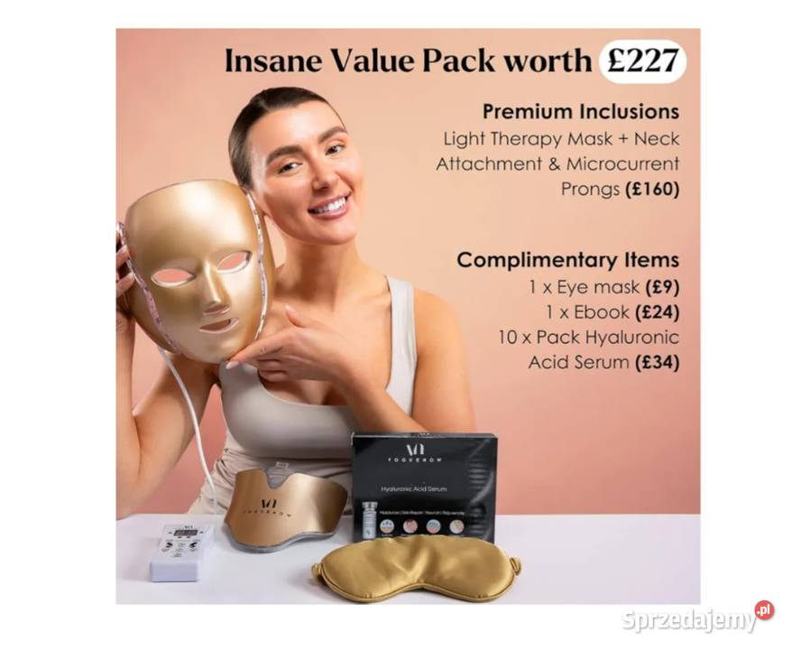 Maska Do Twarzy Z Terapią Światłem LED Dermawave Częstochowa