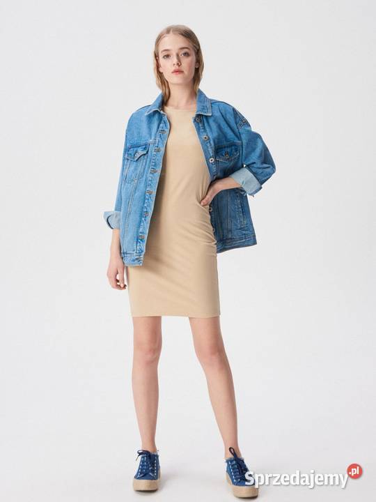 beżowa sukienka Sinsay małopolskie Olkusz
