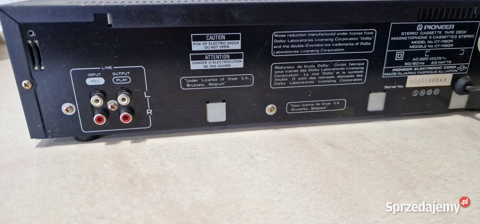 Magnetofon cassette deck CT 1160R CT1160R Międzychód