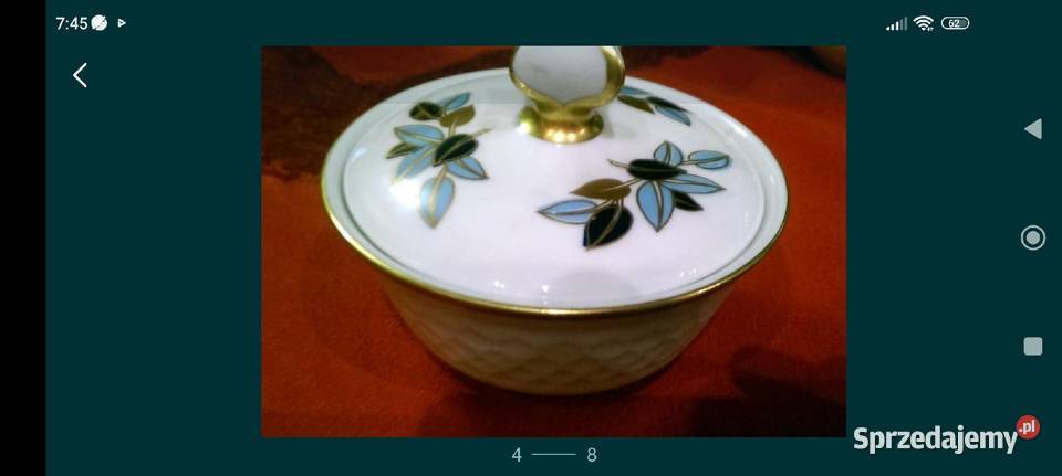 Komplet dzbanek cukiernica mlecznik porcelana