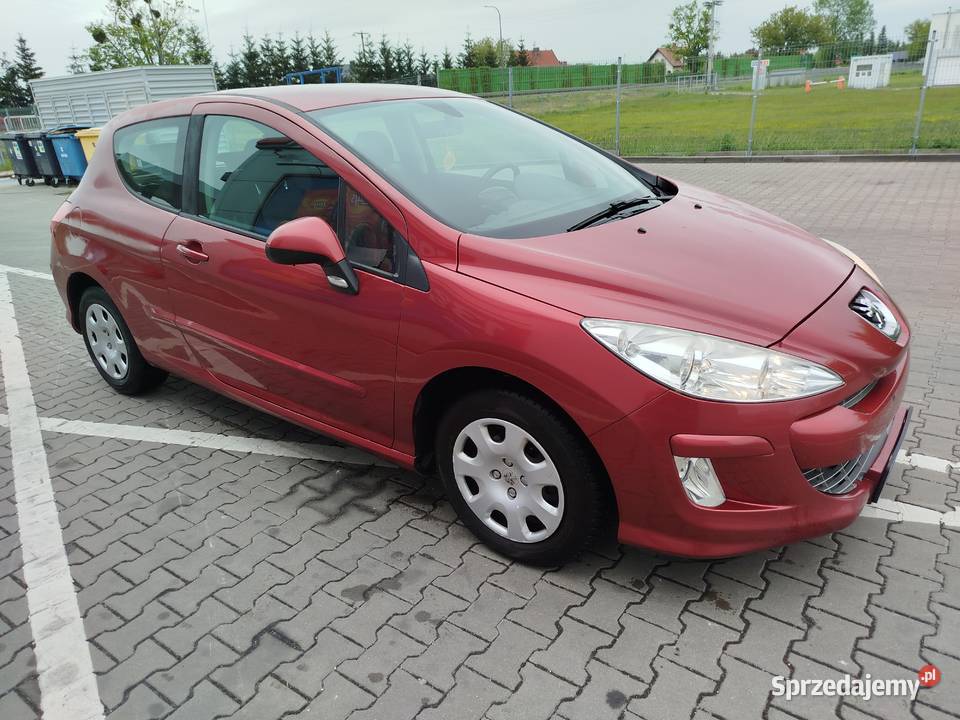 Peugeot 308 16Hdi 90 2008r bordowy
