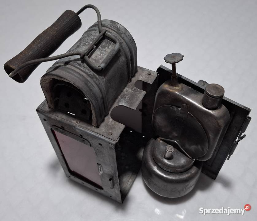 Lampa kolejowa PKP 13x10x21 987g Kolekcje hobby śląskie Czeladź