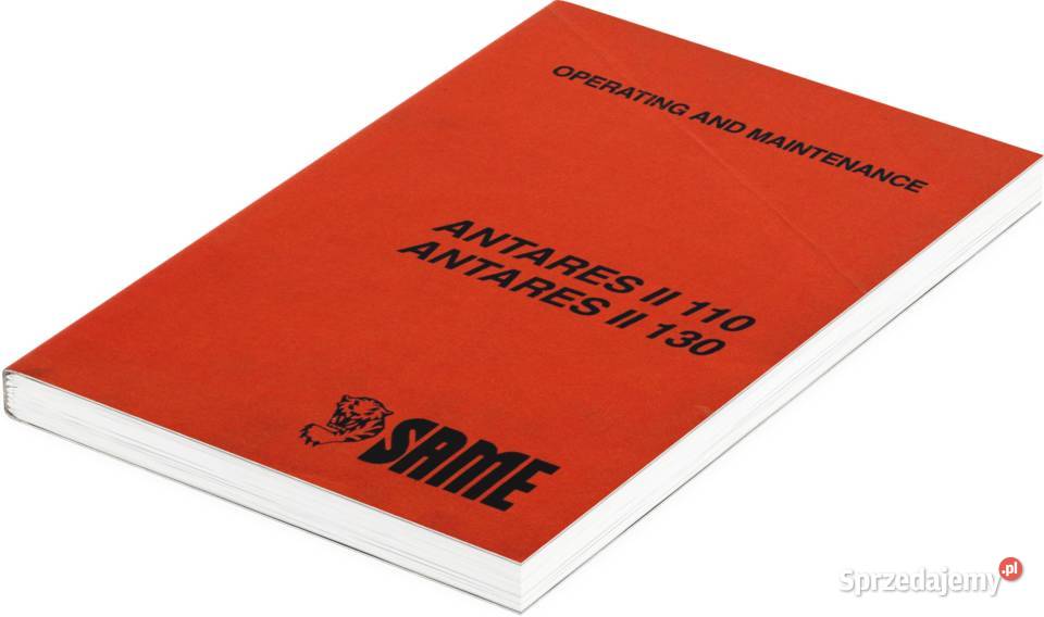 Instrukcja obsługi Same Antares II 110 130 Rolnictwo Szamotuły