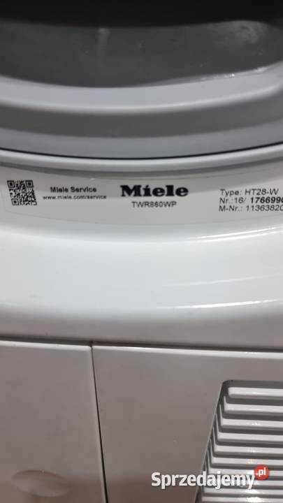 Zestaw Miele Pralka W1 WWR 860 WPS Suszarka T1 pomorskie Gdańsk