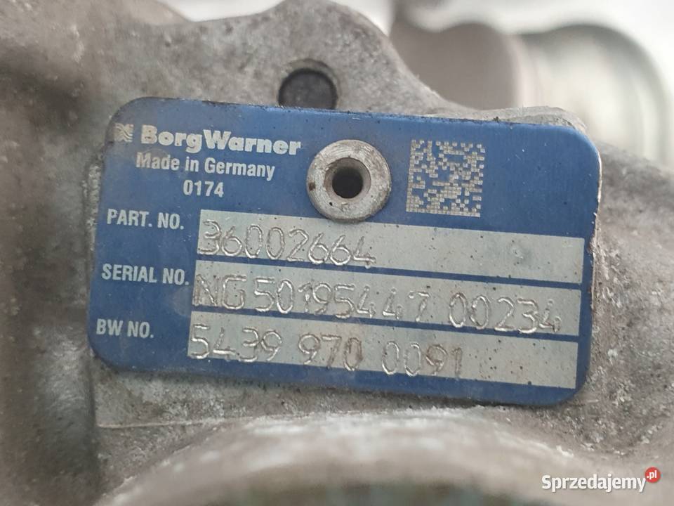 Volvo S80 II V70 III XC60 24 D5 TURBOSPRĘŻARKA osobowe Turbosprężarki Janów
