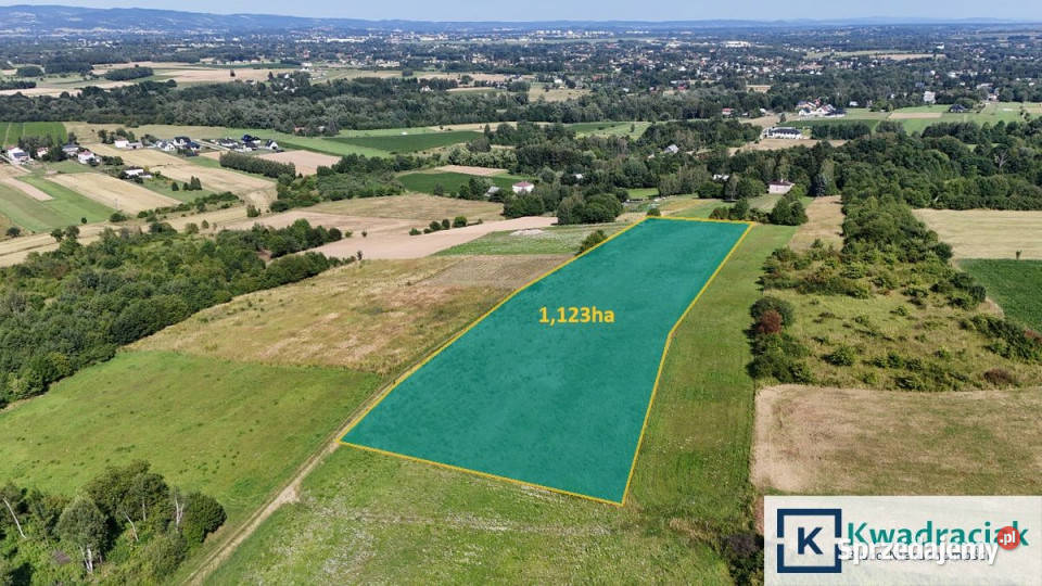 Sprzedam działka Zręcin 11230m2 polna