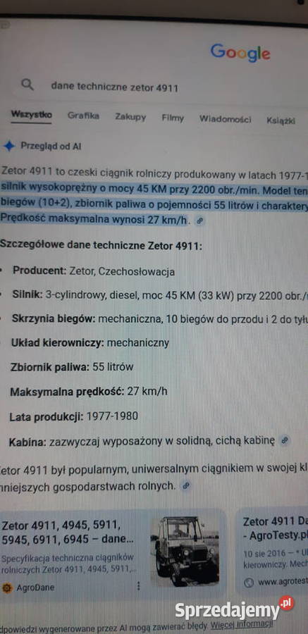 Zetor 4911 świętokrzyskie Ostrowiec Świętokrzyski sprzedam